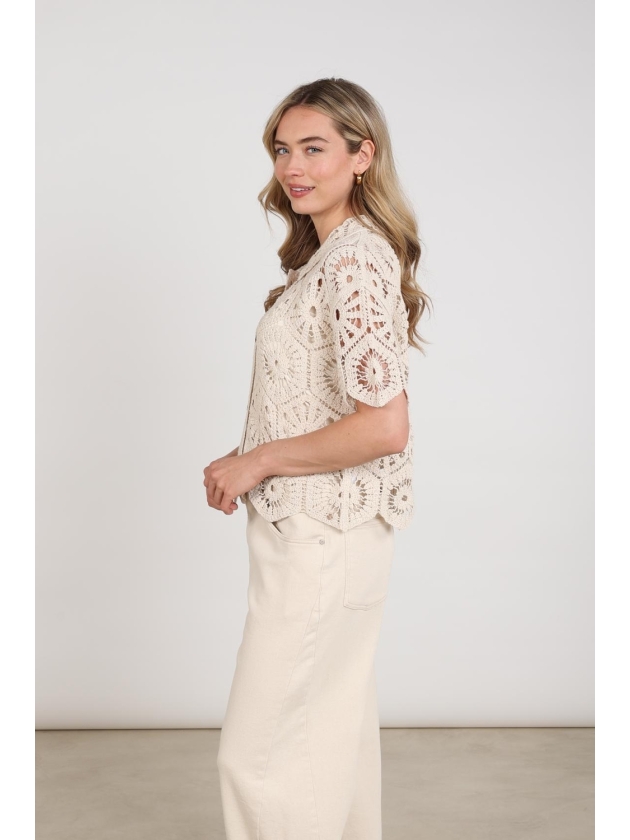 NUKUS Romy Cardigan 9 sand
