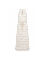NUKUS Vio Dress Zigzag 126 offwhite/gold