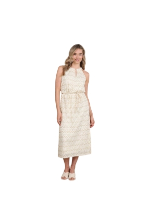 NUKUS Vio Dress Zigzag 126 offwhite/gold
