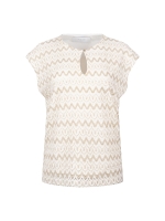 NUKUS Fallon Top Zigzag 126 offwhite/gold