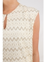 NUKUS Fallon Top Zigzag 126 offwhite/gold