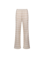 NUKUS Vajenne Pants Zigzag 126 offwhite/gold