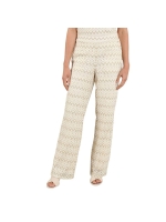 NUKUS Vajenne Pants Zigzag 126 offwhite/gold