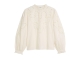 Summum Woman Top Embroidered cambric cotton 122 Ivory