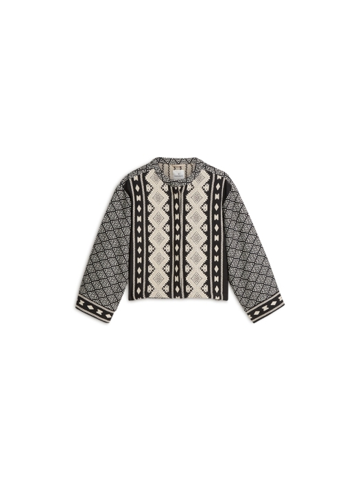 Summum Woman Jacket Black jacquard mix 990 Black