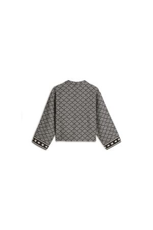 Summum Woman Jacket Black jacquard mix 990 Black