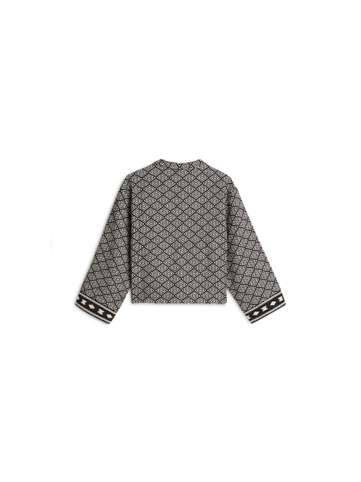 Summum Woman Jacket Black jacquard mix 990 Black