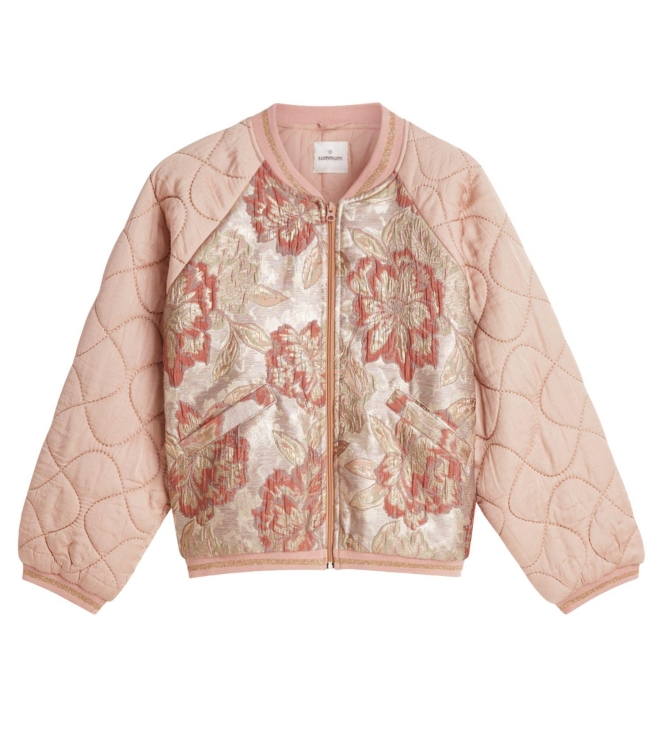 Summum Woman Jacket Rose jacquard mix 570 Faded rose