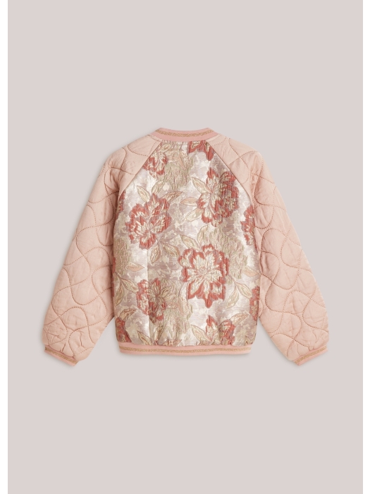 Summum Woman Jacket Rose jacquard mix 570 Faded rose