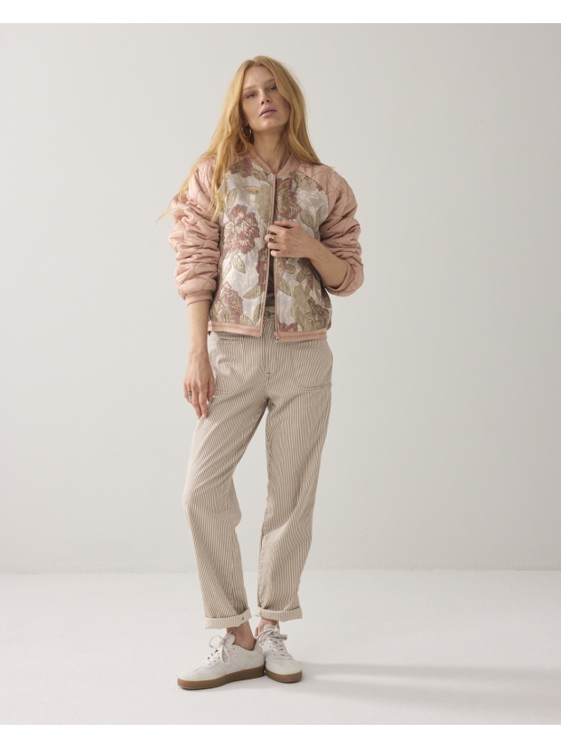 Summum Woman Jacket Rose jacquard mix 570 Faded rose
