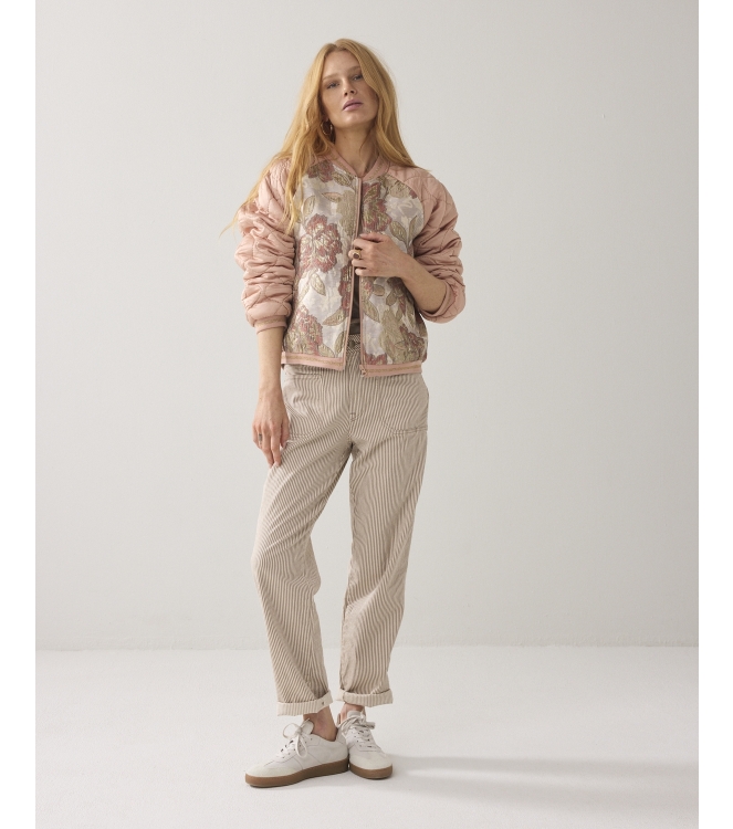 Summum Woman Jacket Rose jacquard mix 570 Faded rose