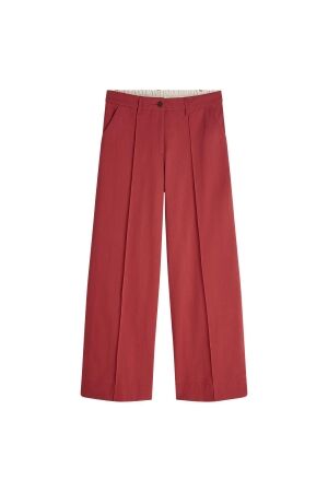 Summum Woman Trousers wide leg Cotton blend 559 Brick red