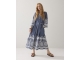 Summum Woman Dress Chambray embroidered 490 Indigo