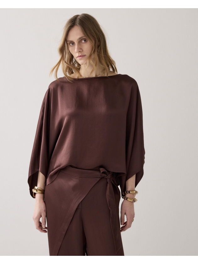 Summum Woman Top Heavy silky touch 713 Coffee