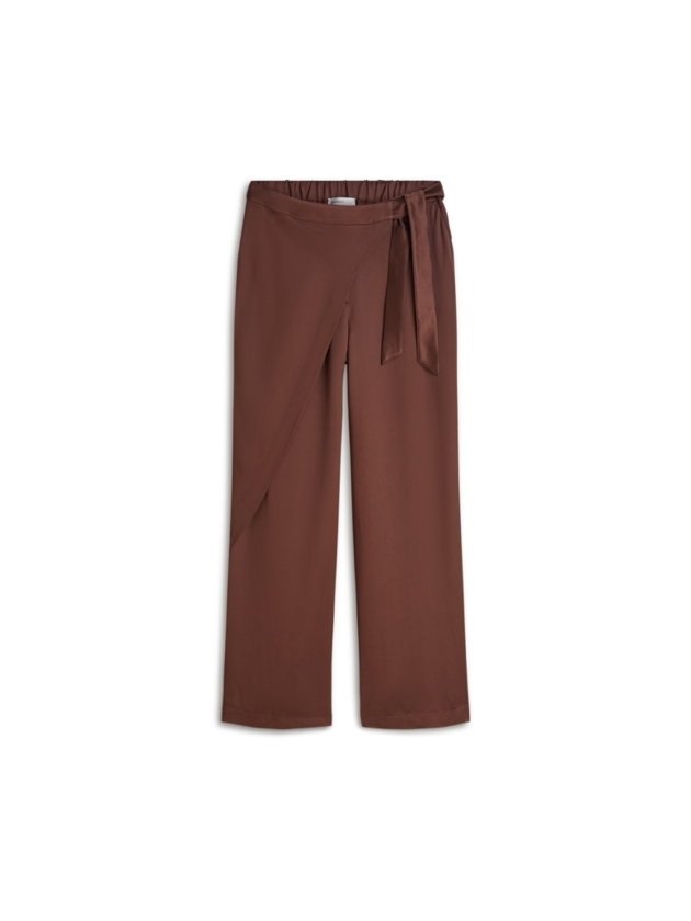 Summum Woman Trousers Heavy silky touch 713 Coffee