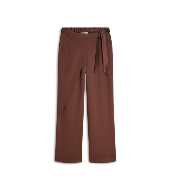 Summum Woman Trousers Heavy silky touch 713 Coffee