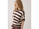 Summum Woman Top Big stripe heavy jersey 713 Coffee