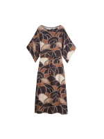 Summum Woman Dress All over twill satin 120 Multicolour
