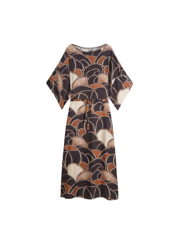 Summum Woman Dress All over twill satin 120 Multicolour