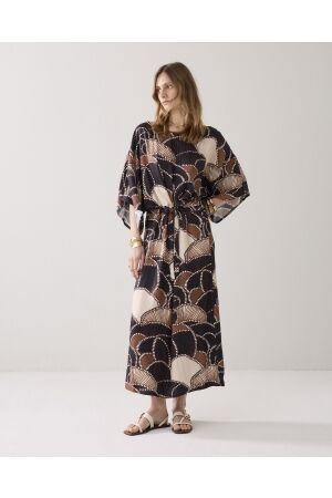 Summum Woman Dress All over twill satin 120 Multicolour