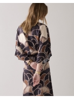 Summum Woman Dress All over twill satin 120 Multicolour