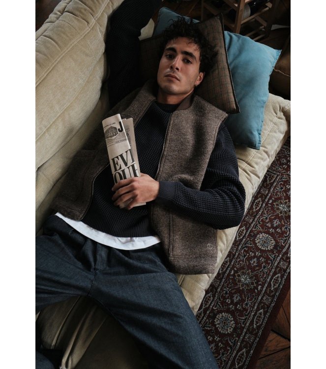 Dstrezzed DS_Nils Gilet 276 Vintage khaki