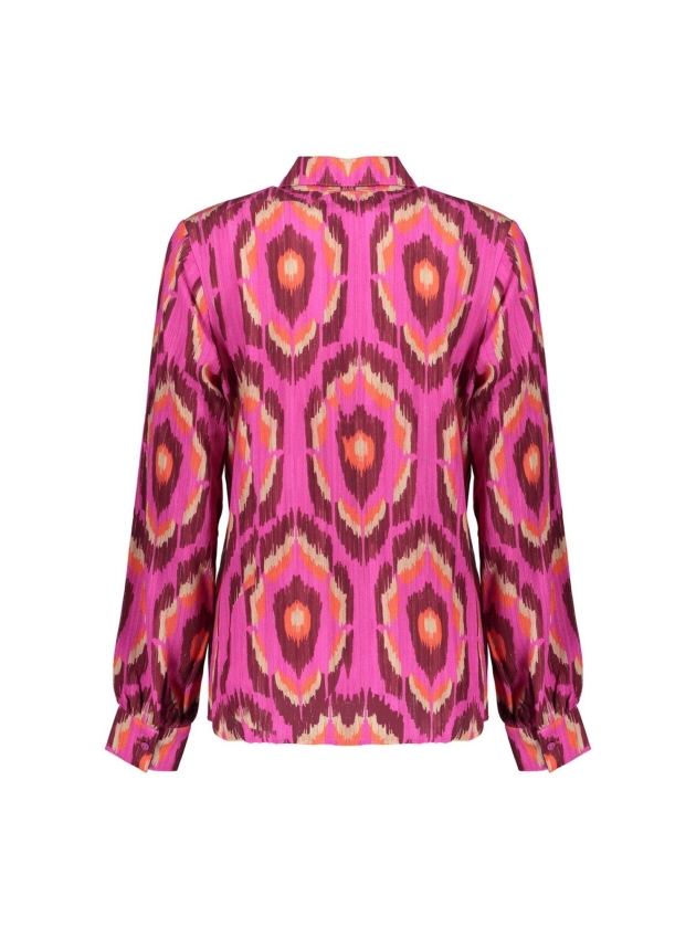 Geisha Blouse print 420 Pink