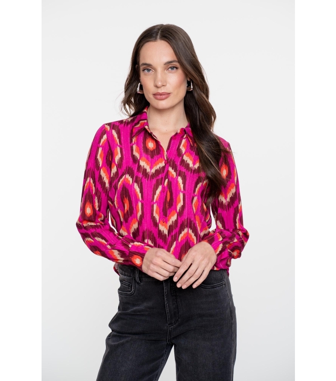 Geisha Blouse print 420 Pink
