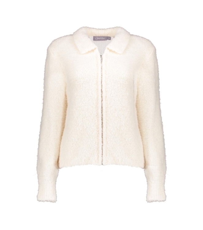 Geisha Cardigan with collar 10 Off white