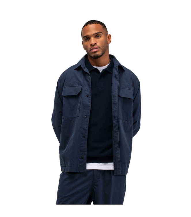 Butcher of Blue Dan Cotton Overshirt 890 alaska blue