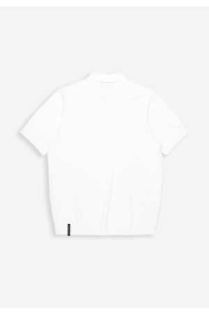 Butcher of Blue Boucle Knit Polo 112 titan white