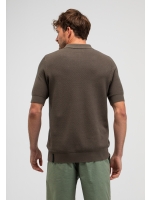 Butcher of Blue Ripley Knit Polo 708 dk. granite green