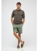 Butcher of Blue Ripley Knit Polo 708 dk. granite green