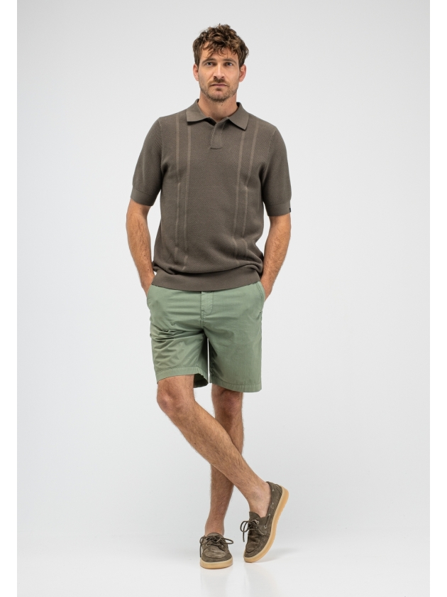 Butcher of Blue Ripley Knit Polo 708 dk. granite green
