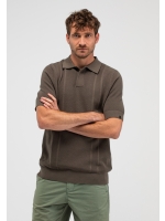 Butcher of Blue Ripley Knit Polo 708 dk. granite green