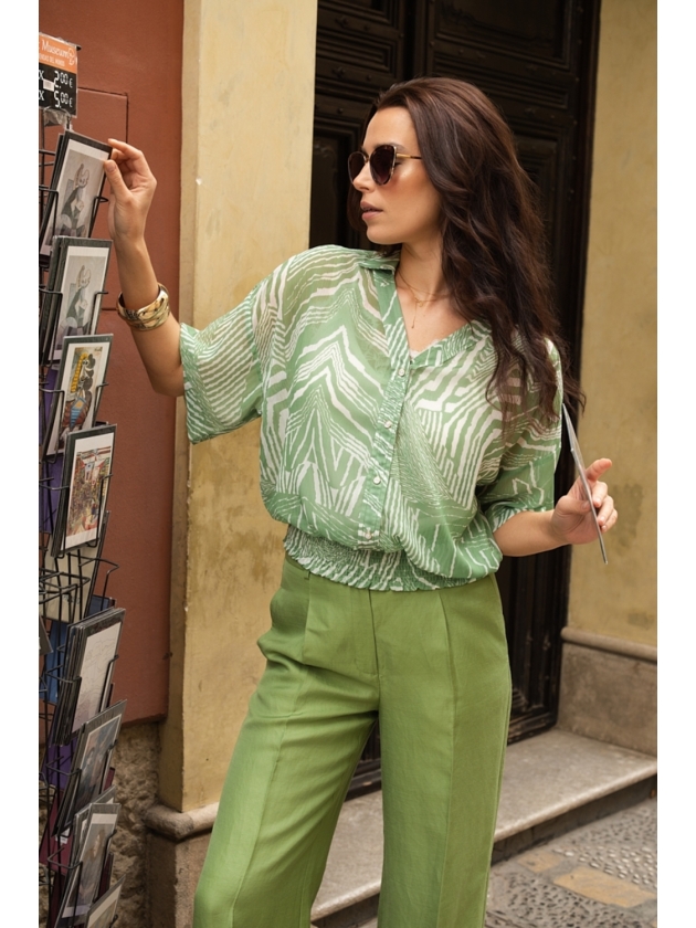 Label Dot Alexia 501 groen / wit