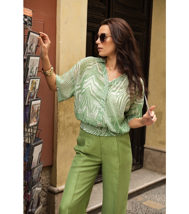 Label Dot Alexia 501 groen / wit