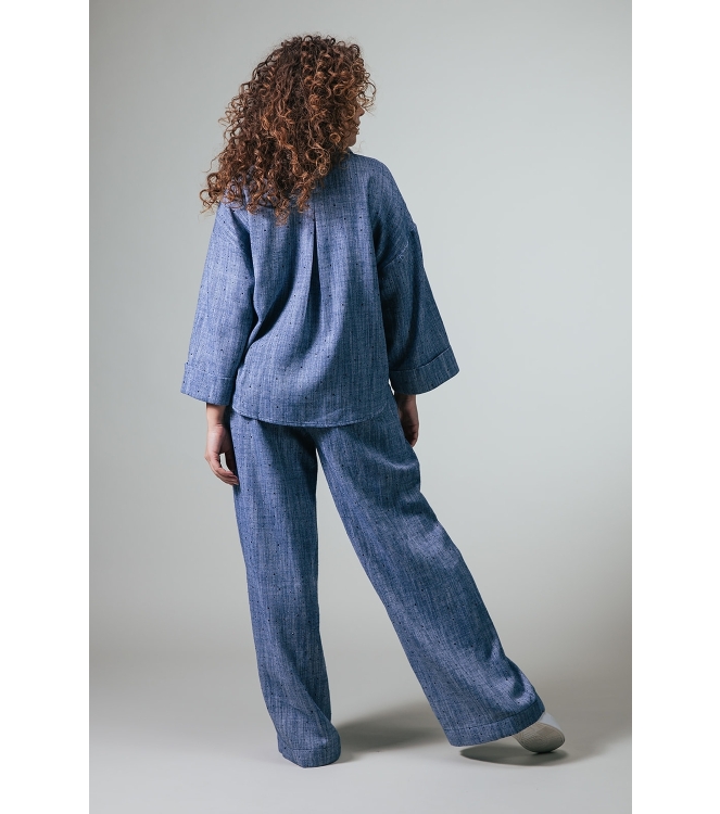 Label Dot Amber 629 donker blauw