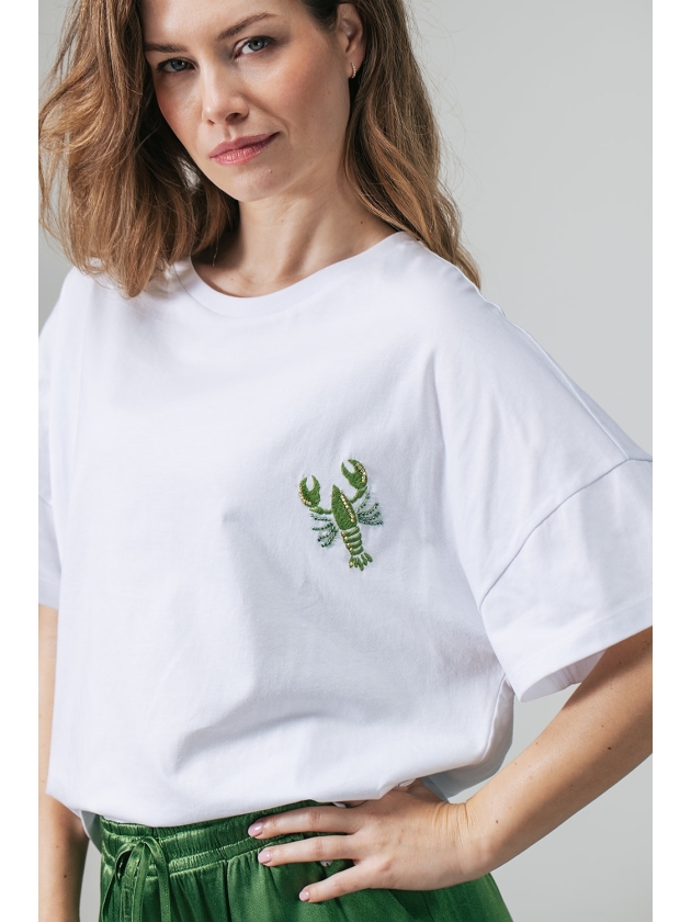 Label Dot Mara 501 groen / wit