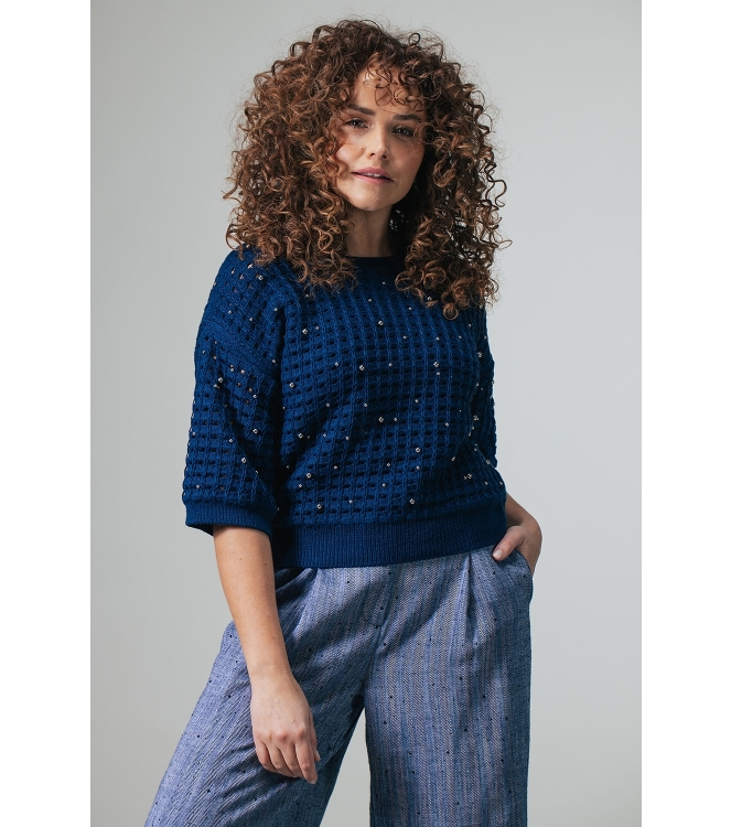 Label Dot Karen 629 donker blauw