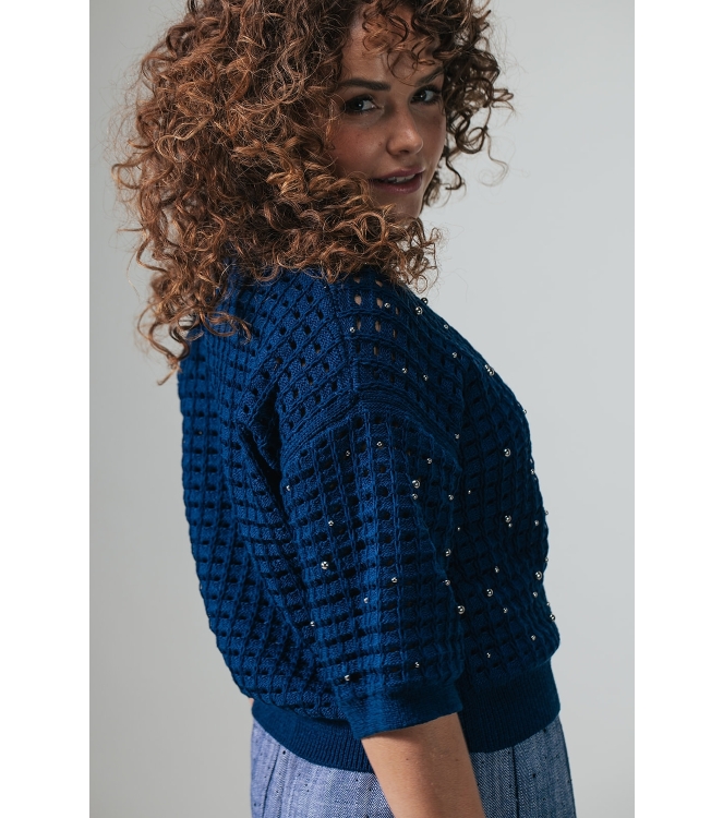 Label Dot Karen 629 donker blauw