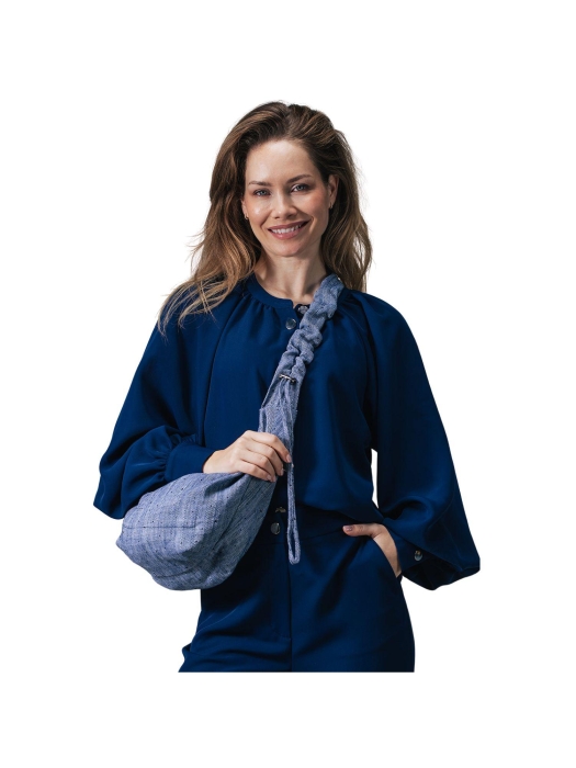Label Dot Zaza handbag jeans 620 blauw multi