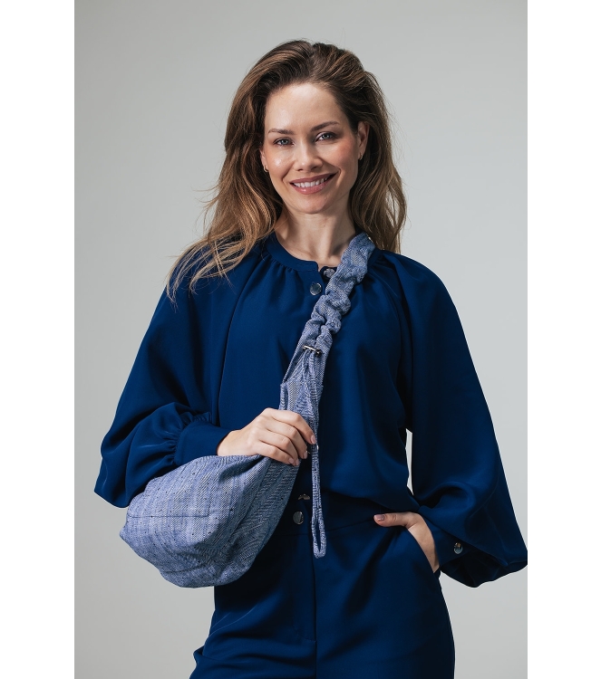 Label Dot Zaza handbag jeans 620 blauw multi