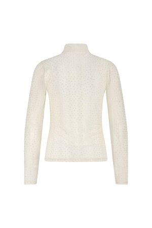 NUKUS Puck Top Strass 17 off white