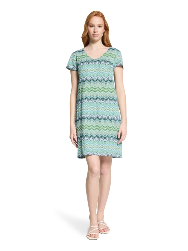 Betty Barclay Kleid Kurz 1/2 Arm 8850 Blue/green