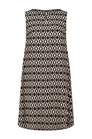 Betty Barclay Kleid Kurz ohne Arm 9875 Black /beige