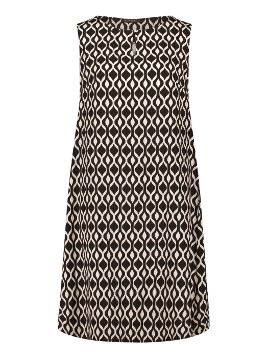 Betty Barclay Kleid Kurz ohne Arm 9875 Black /beige