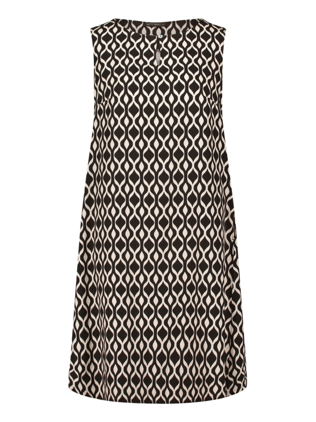 Betty Barclay Kleid Kurz ohne Arm 9875 Black /beige