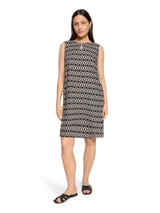 Betty Barclay Kleid Kurz ohne Arm 9875 Black /beige