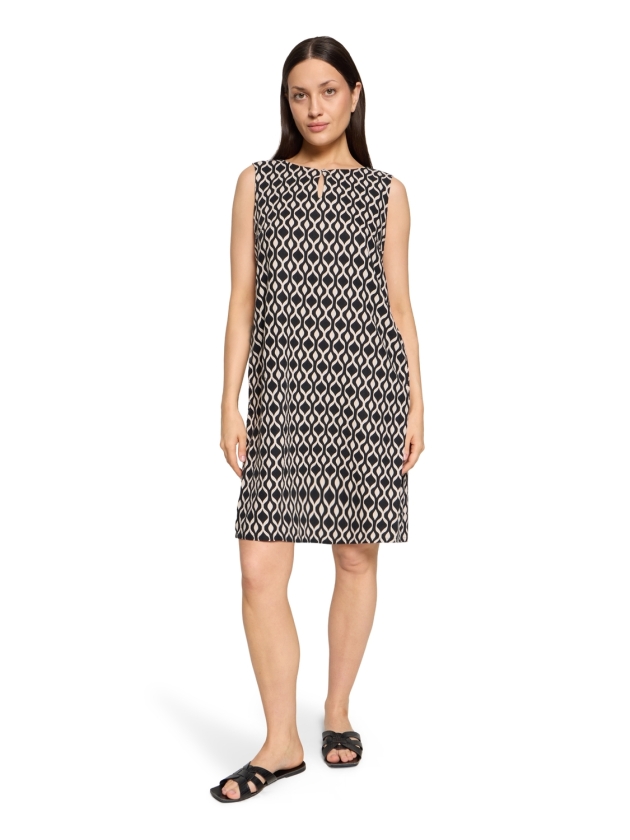 Betty Barclay Kleid Kurz ohne Arm 9875 Black /beige